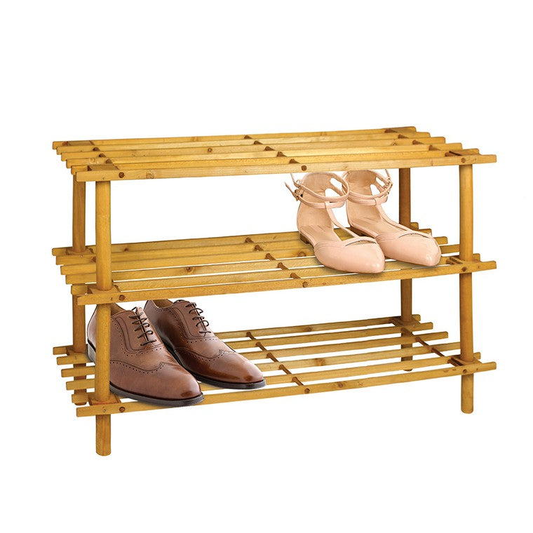 Wooden Shoe Rack, 3 Tier