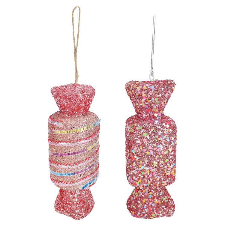 Hanging Sprinkles Candy Pink, 16cm, Asstd