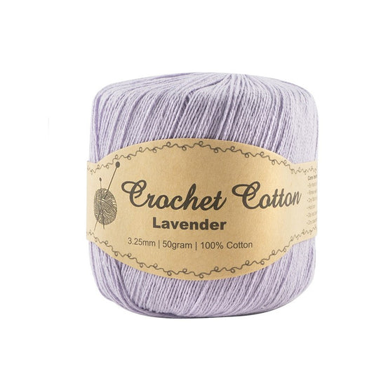 Lavender Crochet Cotton Ball, 50gm