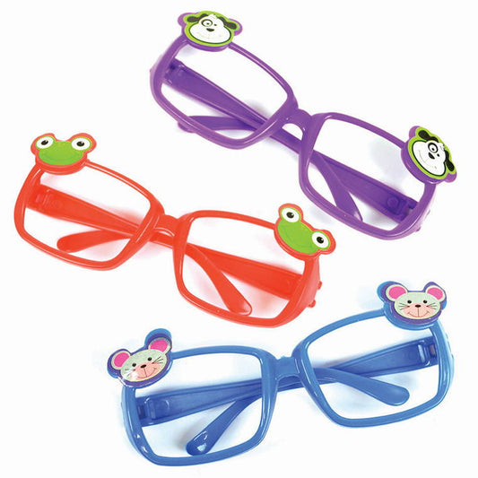 Party Favour Animal Glasses, 3pk