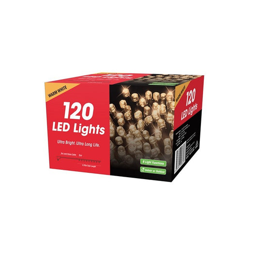 Xmas Fairy Lights 120 LED, Warm White