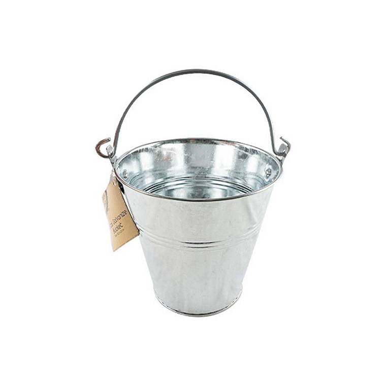 Bucket, Metal, Galvanized, 15cm