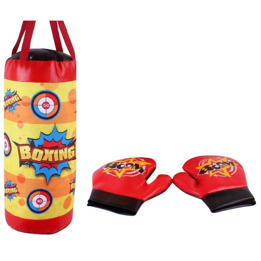 Boxing Bag w/ Gloves Set, Asstd