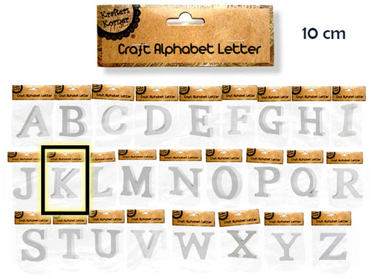 Alphabet Letters, K, 10cm