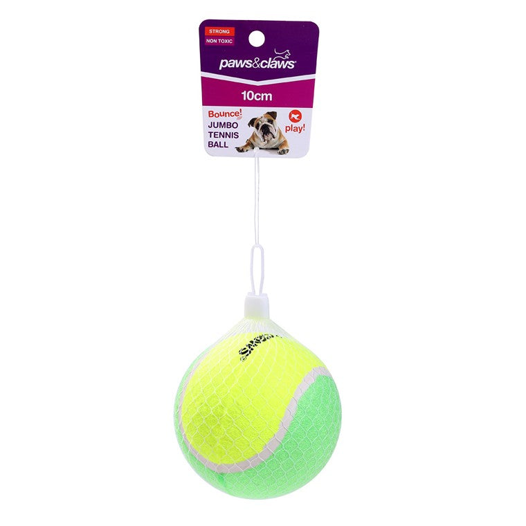 Jumbo Tennis Ball, 10cm, Asstd Colours