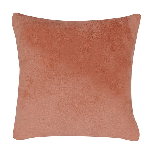 H&G Coral Fleece Cushion, Cork, 40x40cm