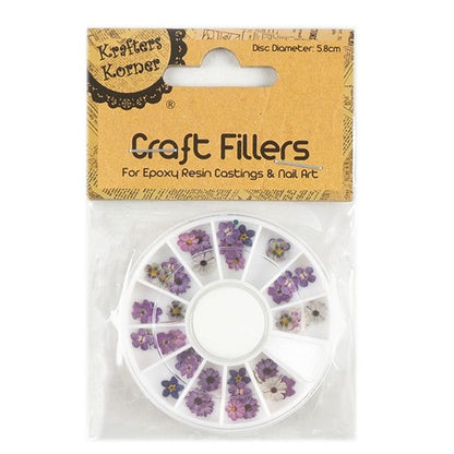 Craft Fillers, Flowers, 3 Asstd Colours