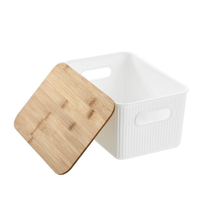 Kaia Storage w/ Bamboo Lid, 27.5x17.5x13cm