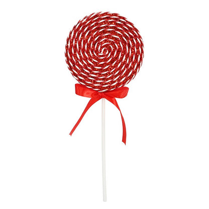 Candy Cane Lollipop Pick, 33cm, Asstd