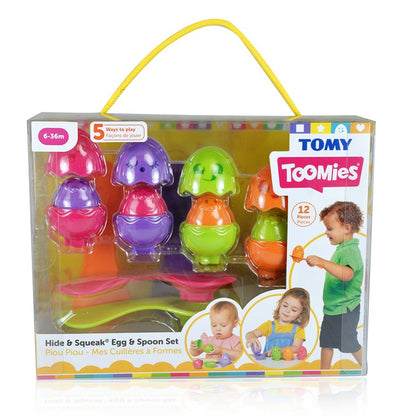 TOMY Toomies Hide & Squeak Egg & Spoon