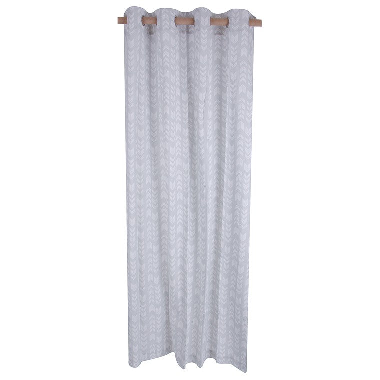 H&G Decor Curtain, Grey Arrows