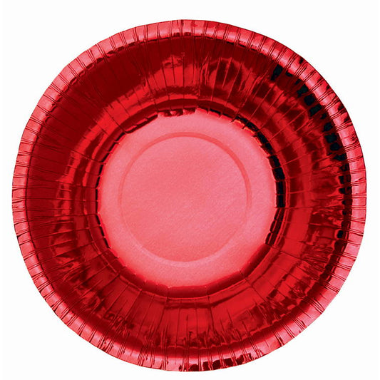 Red Chrome Bowl, 8pk