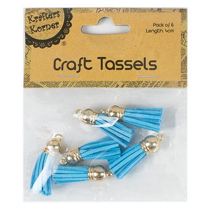 Craft Tassels, 6pk, 6 Asstd Colours