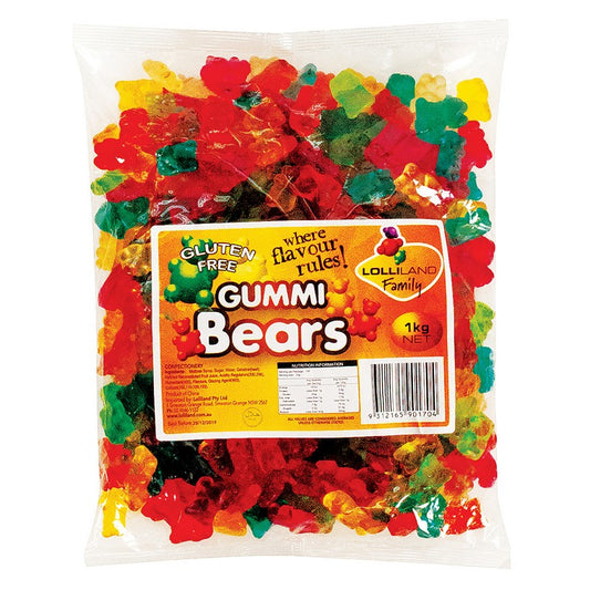 Gummi Bears 1kg Gluten Free