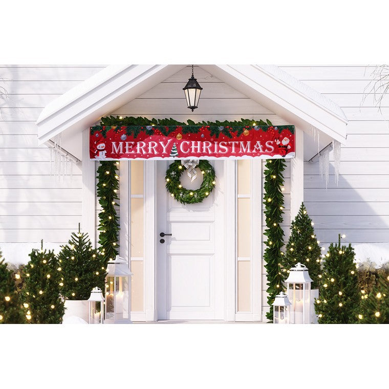 Merry Christmas Yard Banner, Asstd