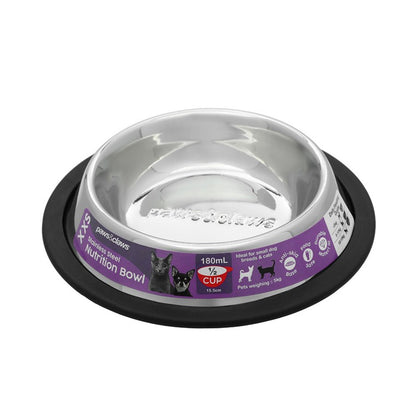 Anti-Skid Stainless Steel Pet Bowl, 150ml