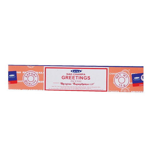 Satya Greetings Incense, 15gm