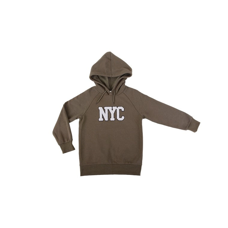 Collegiate Hoodie, Khaki, Size 8