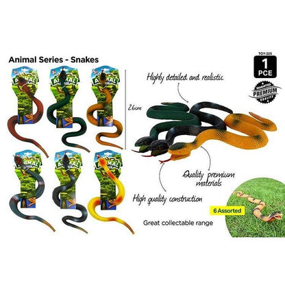 Large Snakes, 6 Asstd Colours