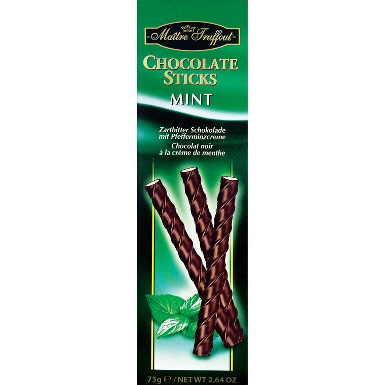 Maitre Truffout Chocolate Mint Sticks, 75gm