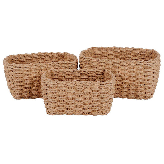 H&G Woven Storage Basket, Set Of 3