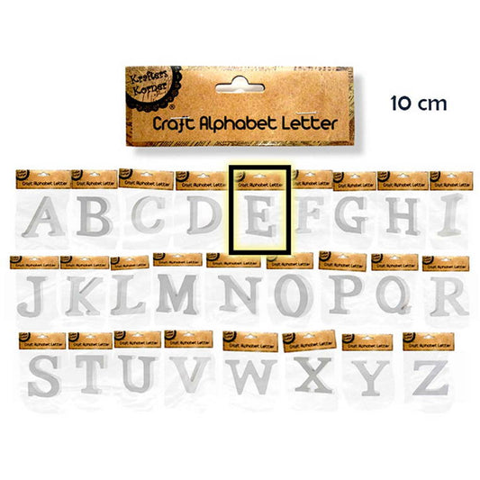 Alphabet Letters, E, 10cm