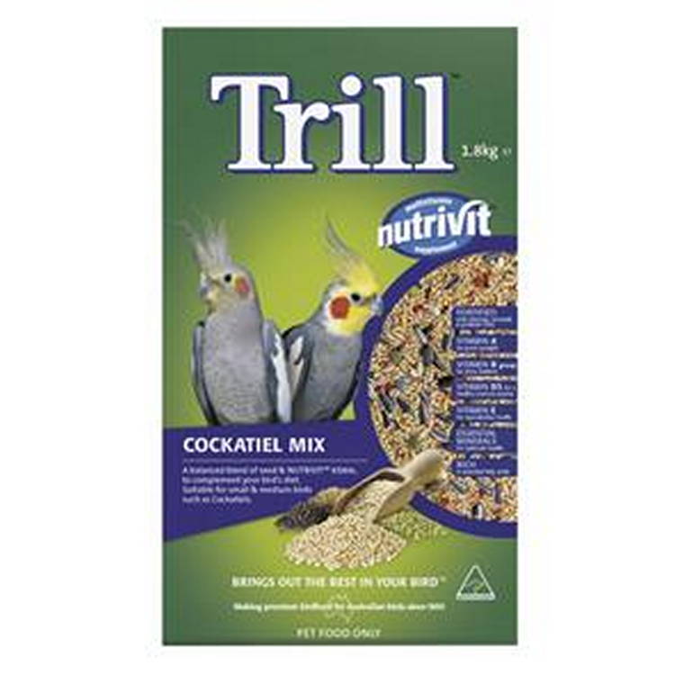 Trill Cockatiel Mix, 1.8kg