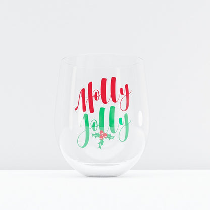 Festive Stemless Glass, 550ml