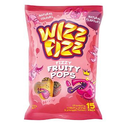 Wizz Fizz Fruity Pops, 15pk