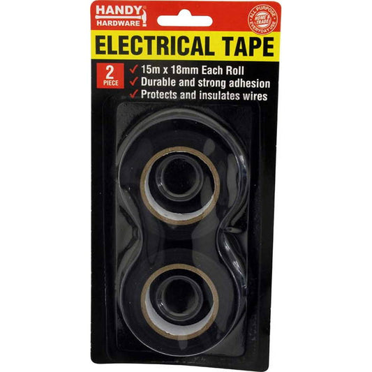 Electrical Tape, 18mmx15m, 2pk