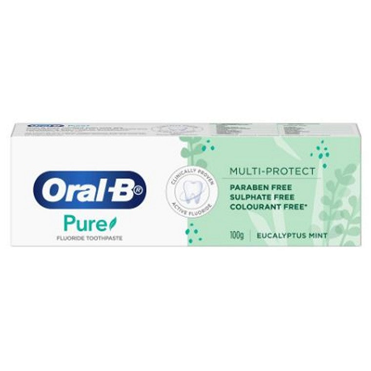 Oral B Pure Toothpaste Multi Protect Eucalyptus Mint, 100gm