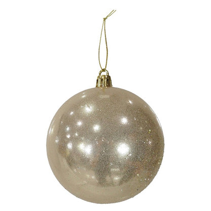 Metallic Glossy Bauble, 8cm, Asstd