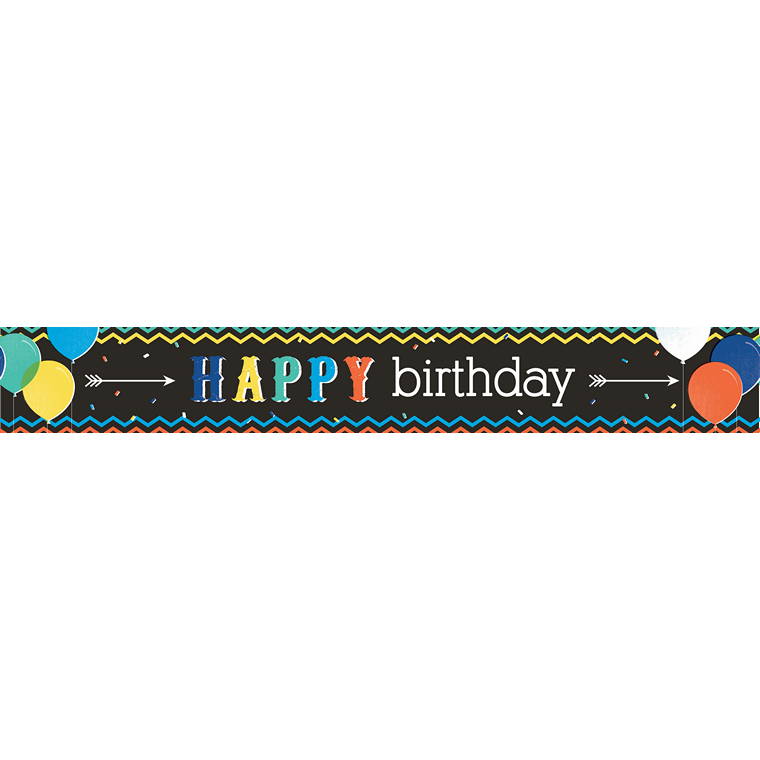 Birthday Banner, Black