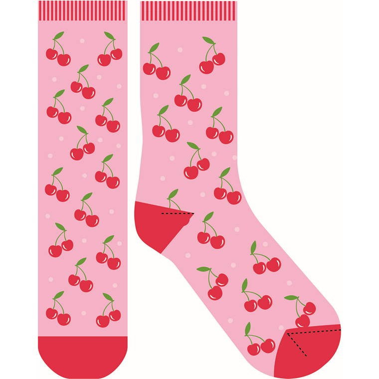 Cherries Crazy Sock