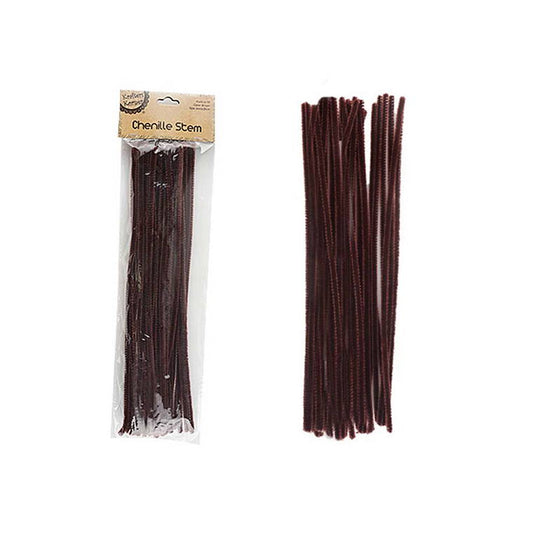 Chenille Stems, Brown 50pk