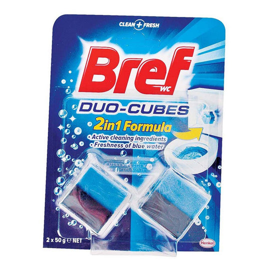 Bref Duo Cubes, 2in1 Formula Freshness Of Blue Water,  2pk 50gm