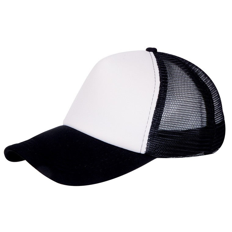 Trucker Foam Back Cap - White and Black