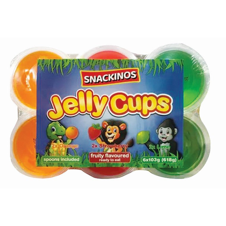 Snackinos Jelly Cups, 6pk