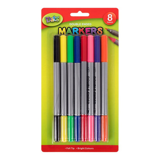 Double Ended Markers, 8pk