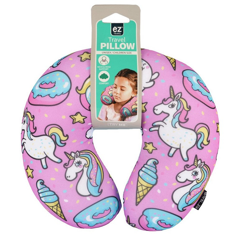 Kids Travel Pillow Microbead, 2 Asstd