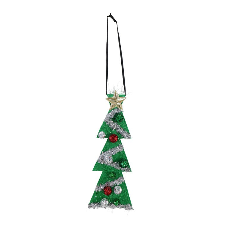 Christmas Tree Tie w/Baubles, Asstd