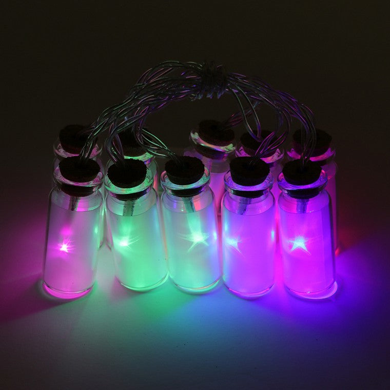 Mini Glass Jar Lights, Multi Colour, 1.6m