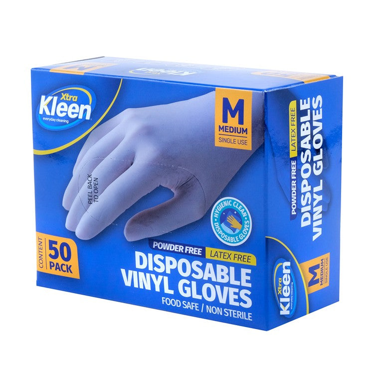 Disposable Gloves, 50pk, Medium