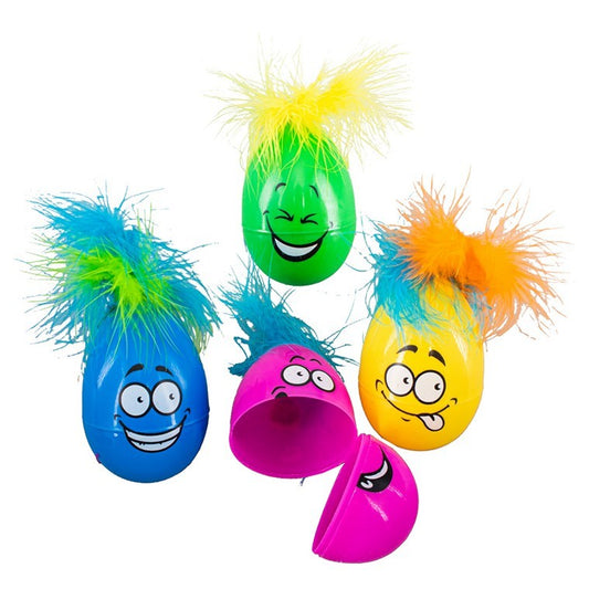 Fillable Egg w/ Hair & Face, 4pk, Multi Colour