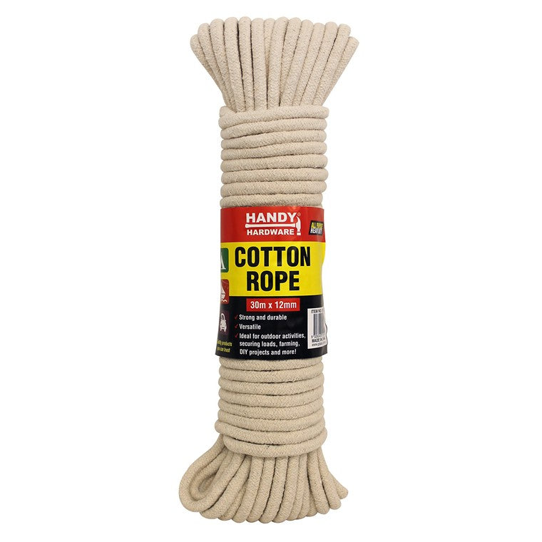 Cotton Rope, 30m x 12mm thick