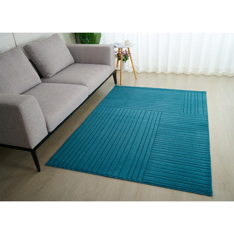 Jacquard Sherpa Rhys Rug, Teal