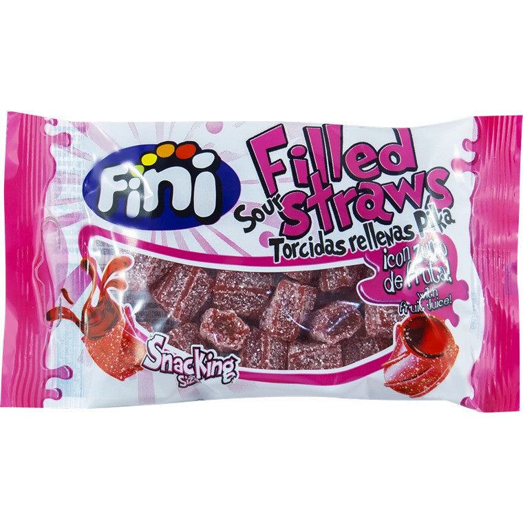 Fini Sour Filled Straws Pillow Pack, 50gm