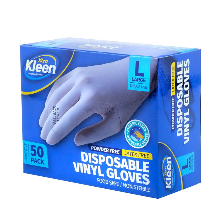 Disposable Gloves, 50pk, Large