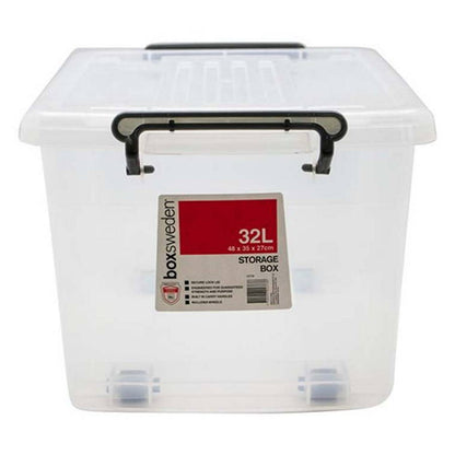 Storage Box, Heavy Duty, High Transparent, 32L