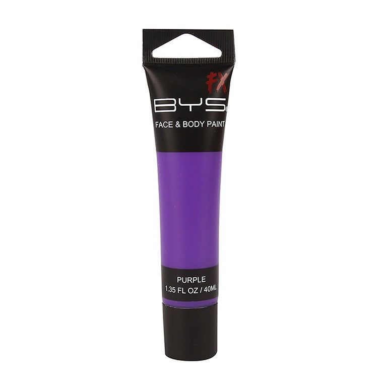 BYS Fx Face & Body Paint Tube, 40ml, Purple